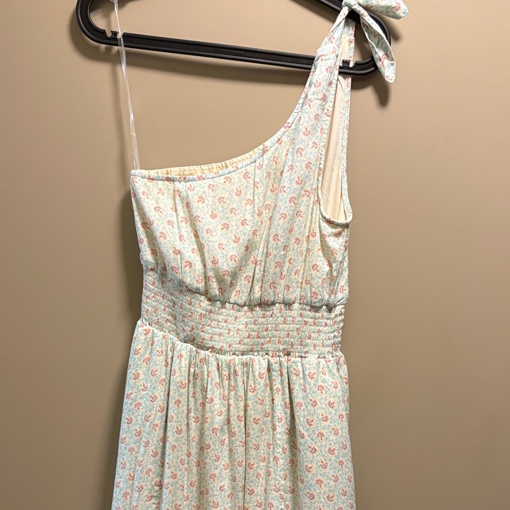 American Eagle Outfitters One Shoulder Floral Midi Dress Size Small